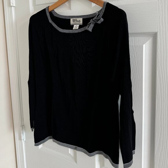 All Points Reference Point Women's Black Top, Size XL - Picture 3 of 9
